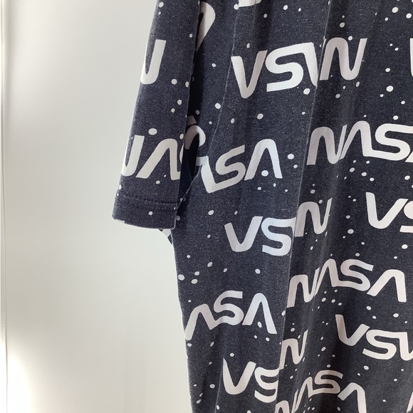 NASA T-Shirt Size American Dream Team Network Large Blue and white cotton - Picture 6 of 10